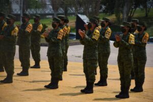 Rinden funcionarios federales minuto de silencio en honor a víctimas de Covid 19 4 Loera minuto Cuu 5