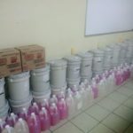 Entrega Estado apoyos y equipamiento a secundarias técnicas de la entidad 7 Materiales de limpieza y desinfeccion