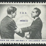TIMBRE POSTAL KENNEDY Y LOPEZ MATEOS