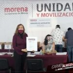 Carmen Almeida ingresa registro para buscar candidatura para gubernatura 1 registro almeida 3