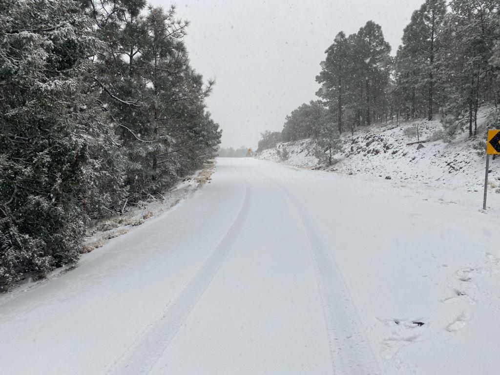 Aspectos de la nevada del domingo en diversas partes del estado 2