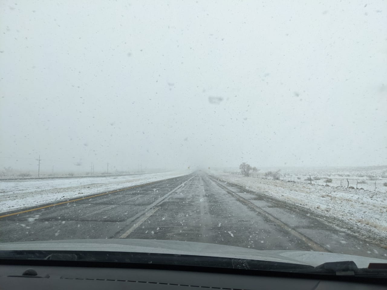 Aspectos de la nevada del domingo en diversas partes del estado 6