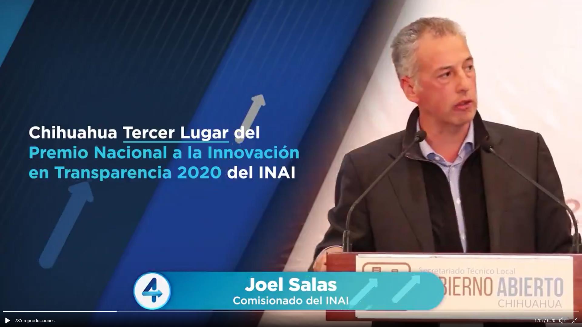 Comisionado Nacional de Inai Joel Salas