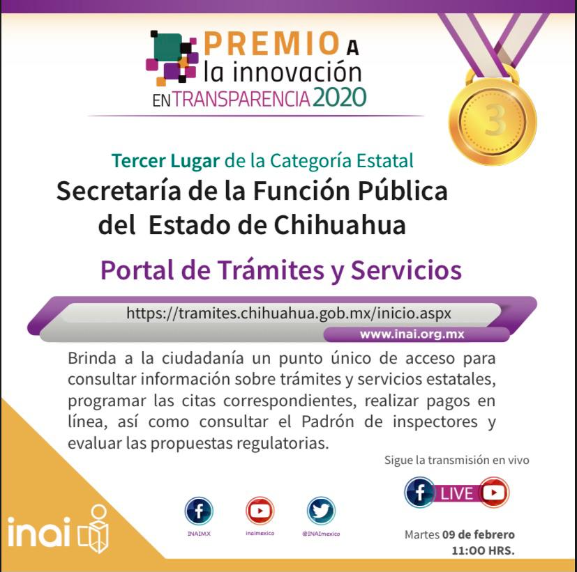 TERCER LUGAR INNOVACION TRANSPARENCIA