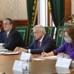 Comitivas de México y Bolivia se reúnen en Palacio Nacional 3 24 03 2021 CEREMONIA DE BIENVENIDA AL PRESIDENTE DEL ESTADO PLURINACIONAL DE BOLIVIA LUIS ARCE CATACORA FOTO 023 1