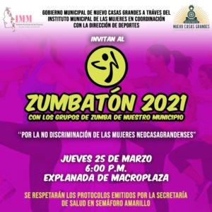 Invita Presidencia de Nuevo Casas Grandes a zumbaton