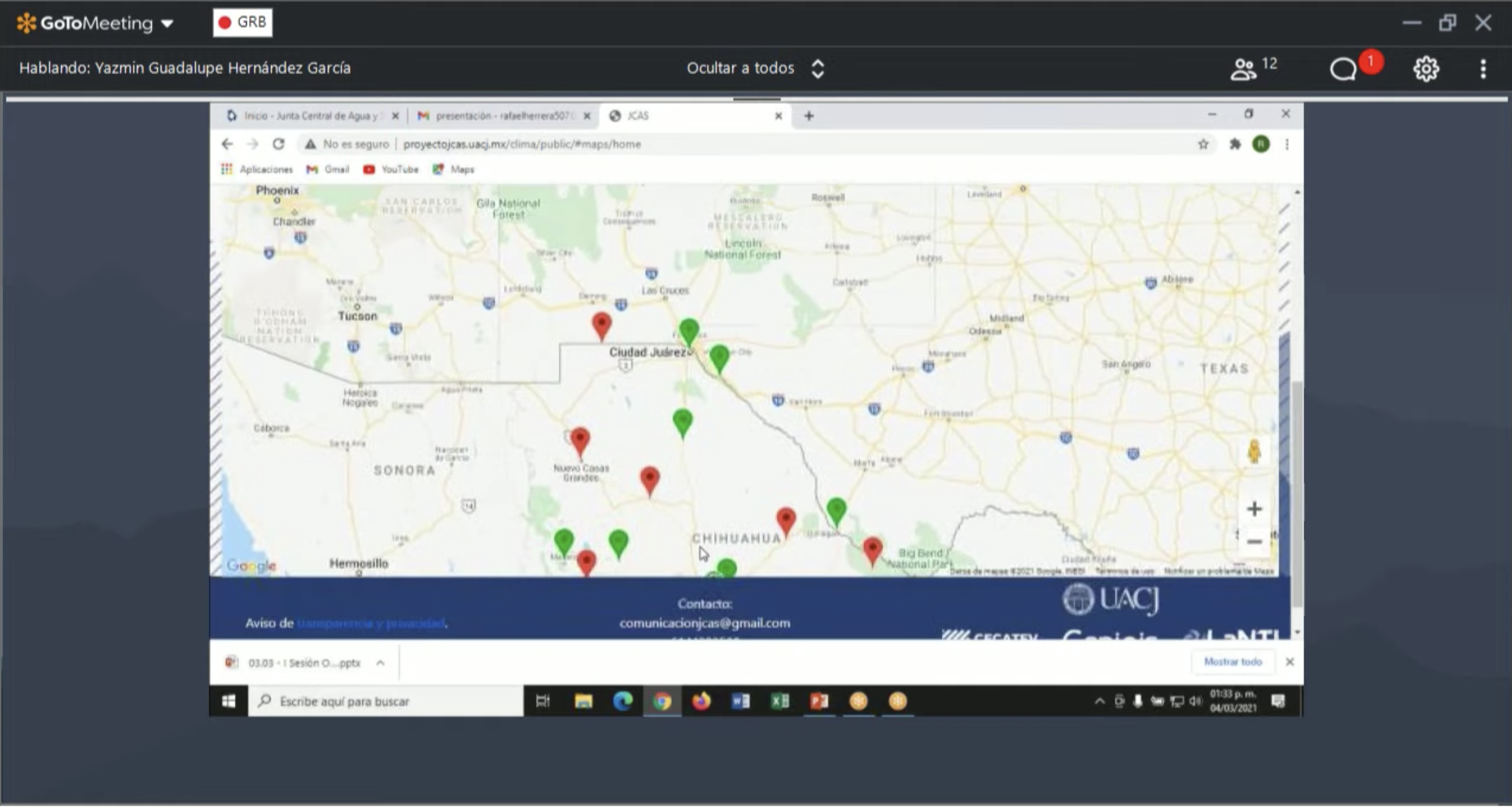 JCAS12 Red Climatológica del Estado de Chihuahua