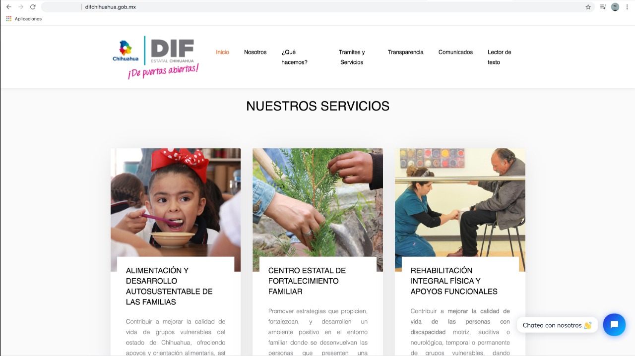 Plataforma virtual del DIF Estatal 4
