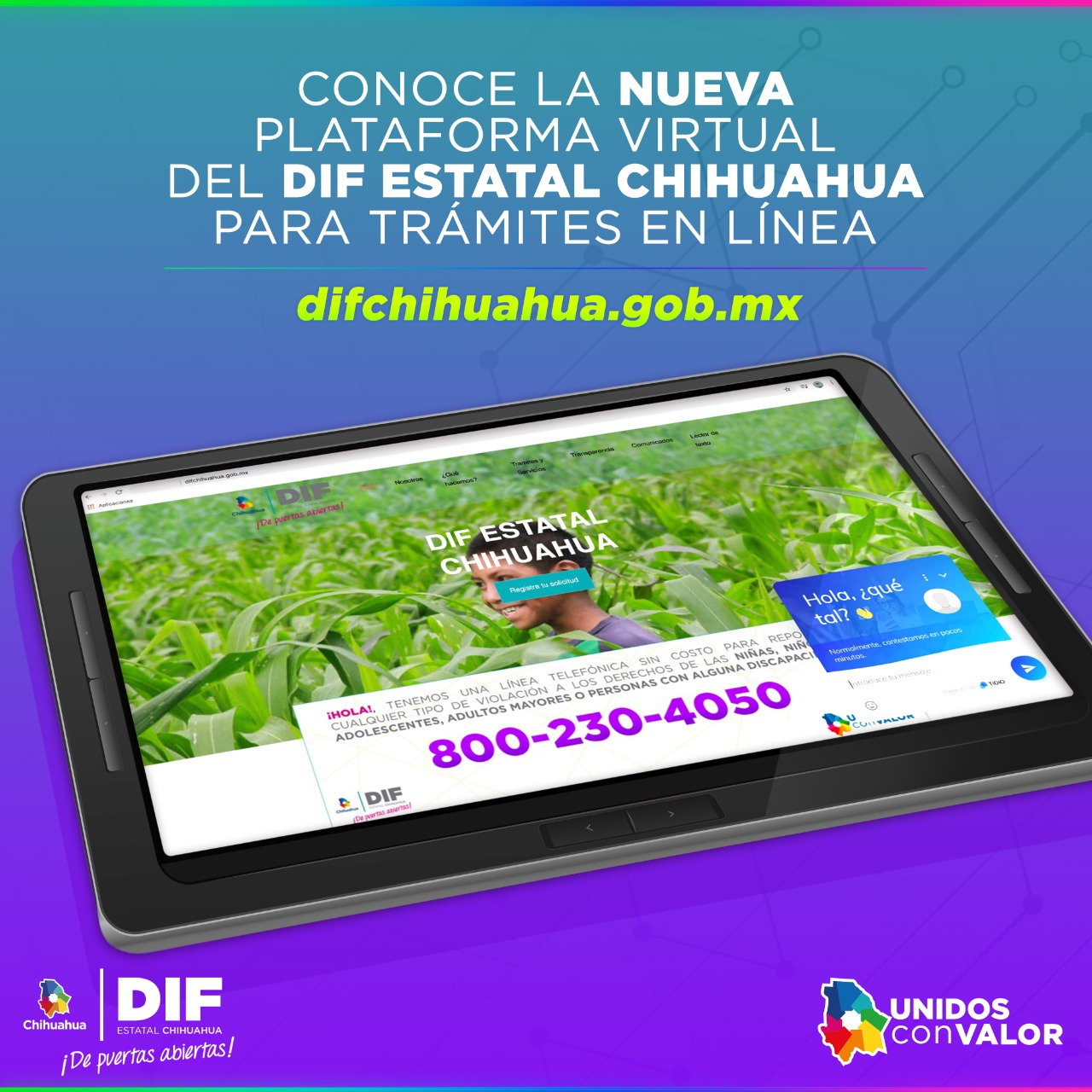 Plataforma virtual del DIF Estatal 6