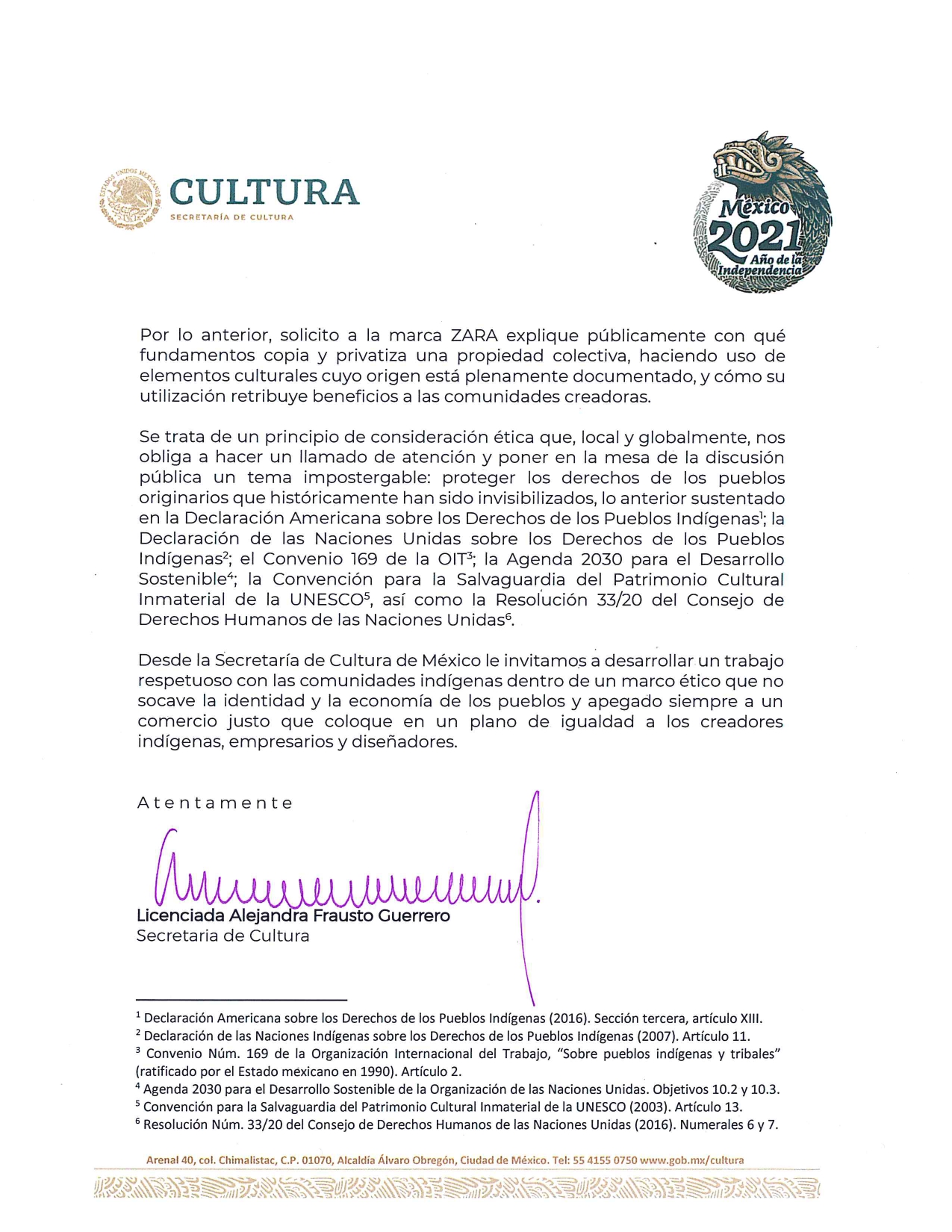 2..Carta de extran amiento Zara page 0002