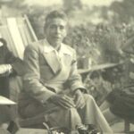 El coronel Amelio Robles con la periodista suiza exiliada en Mexico Gertrude Duby. 1