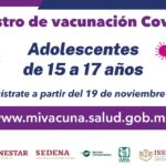 Comienza mañana registro de jóvenes de 15 a 17 años para vacunación contra COVID-19 1 WhatsApp Image 2021 11 18 at 08.45.46