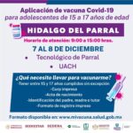 Extienden fechas de vacunación para adolescentes de 15 a 17 años de edad en el estado 3 963C11AB B7AD 4F77 840D 2CA8CD800D86