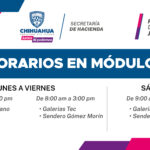 Pantalla Horarios Módulos Mesa de trabajo 1