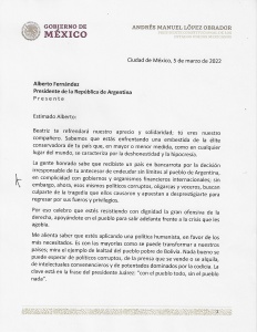 López Obrador expresa respaldo de México a Argentina por situación de endeudamiento 1 05 03 22 CARTA PRESIDENTE AMLO A ALBERTO FERNANDEZ 232x300 1