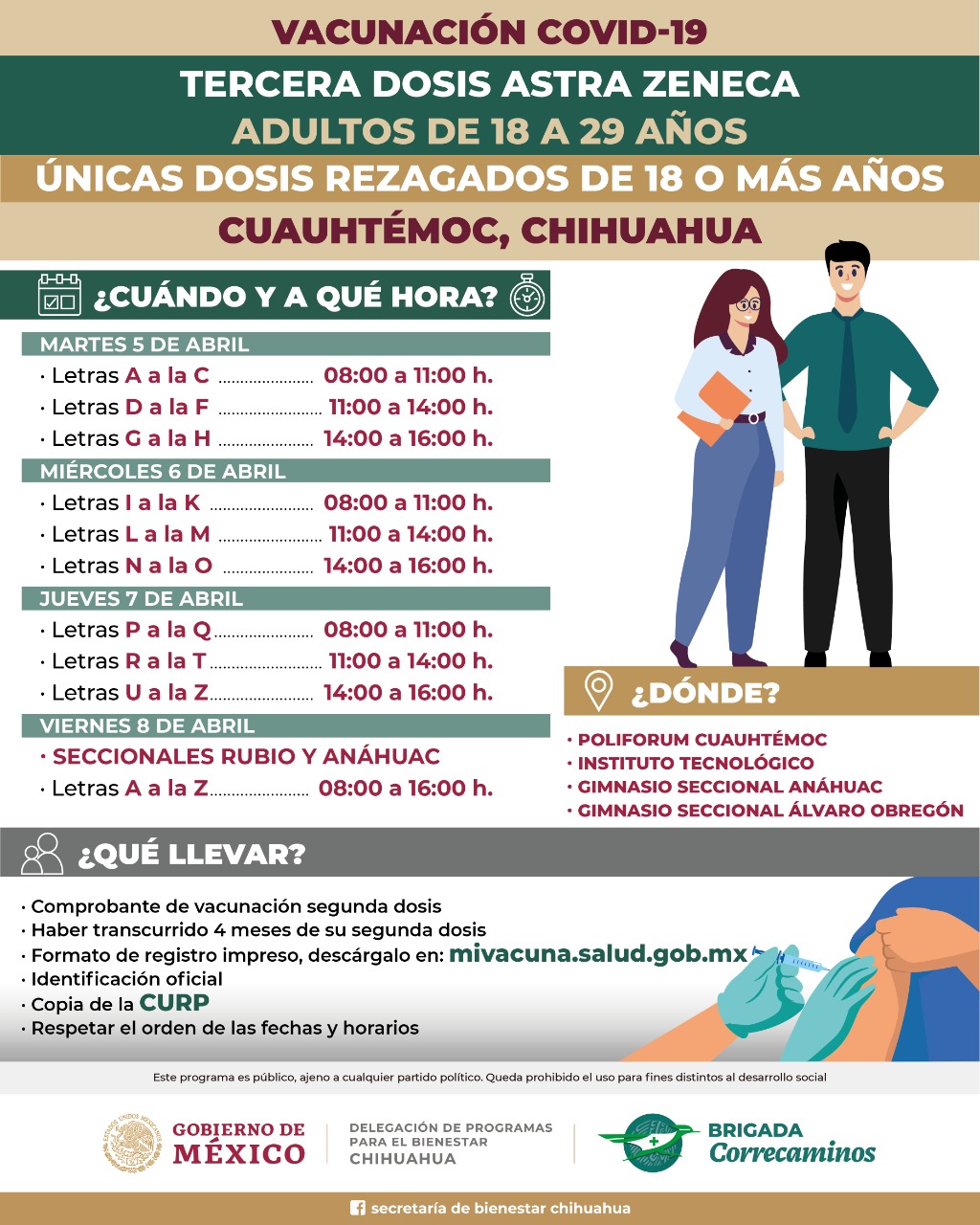 Vacunarán con refuerzo a población de 18 a 39 años en Cuauhtémoc 1 WhatsApp Image 2022 03 29 at 10.35.38 AM