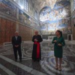 Visita López Obrador réplica de la Capilla Sixtina en la Ciudad de México 4 26ABR22 Presidente AMLO visita a replica Capilla Sixtina 13