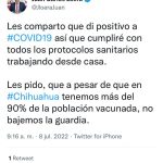 Llama Juan Carlos Loera a mantener guardia contra COVID-19, da positivo 1 WhatsApp Image 2022 07 08 at 9.41.04 AM