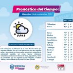 Pronostican lluvias aisladas, ligera caída de nieve y agua nieve para este miércoles y jueves en la zona fronteriza 1 Imagen de WhatsApp 2022 11 16 a las 10.26.08