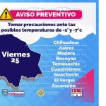 Alertan por marcado descenso de temperaturas y presencia de nieve y aguanieve 2 Imagen de WhatsApp 2022 11 25 a las 10.11.2