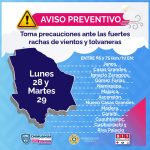 Provocará nuevo frente frío rachas superiores a los 75 km/h 1 Imagen de WhatsApp 2022 11 28 a las 11.45.50