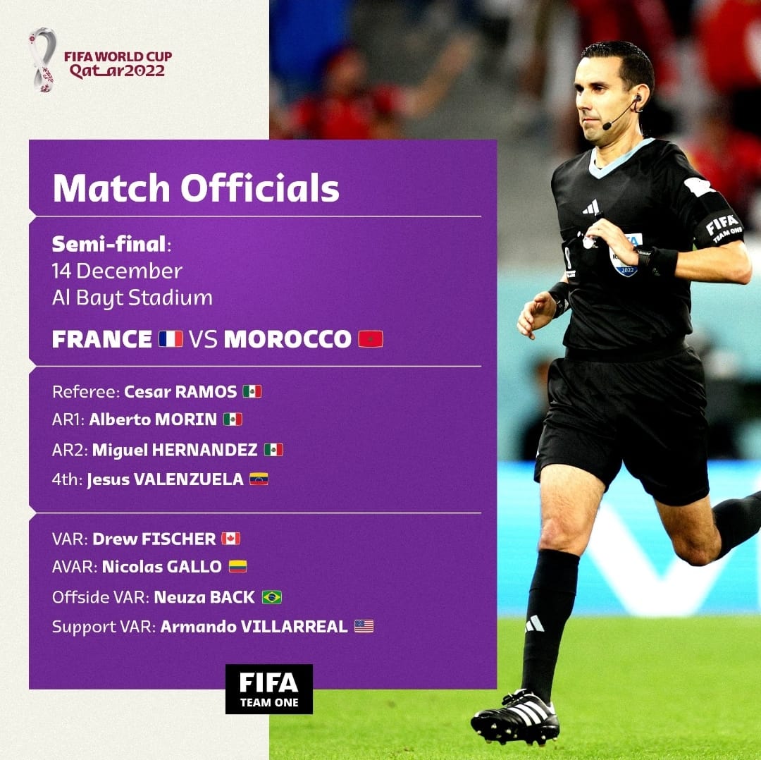 Match Officials Qatar Morin