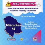 Continua alerta amarilla por fuertes vientos en el estado: CEPC 1 Imagen de WhatsApp 2023 02 15 a las 13.12.35