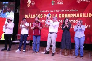Acompañan Alcalde Pérez Cuéllar y Diputada Andrea Chávez a Adán Augusto López en conferencia impartida en Ciudad Juárez 8 Adan Augusto Mayo CDJ 8