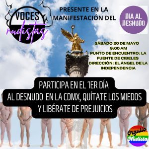 ¡Quítate Tus Miedos! Marchistas se Desnudan en CDMX para Romper Prejuicios 3 Cartes
