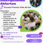 Abrirán Primaria Valle del Sol en Ciudad Juárez para el ciclo escolar 2023-2024 1 Imagen de WhatsApp 2023 07 04 a las 12.45.46
