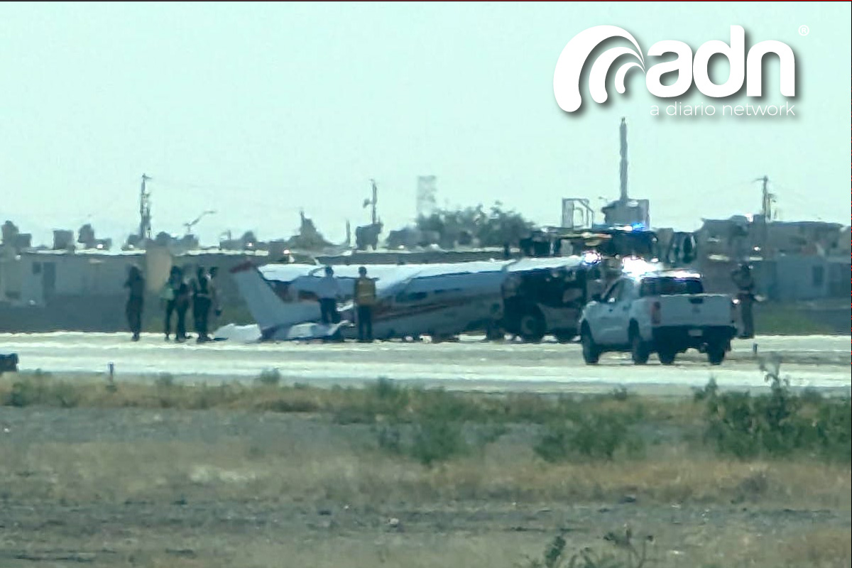 Avión se despista al aterrizar en Ciudad Juárez 1 Notas 01