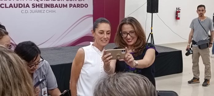 Leticia Ortega con Claudia Sheinbaum
