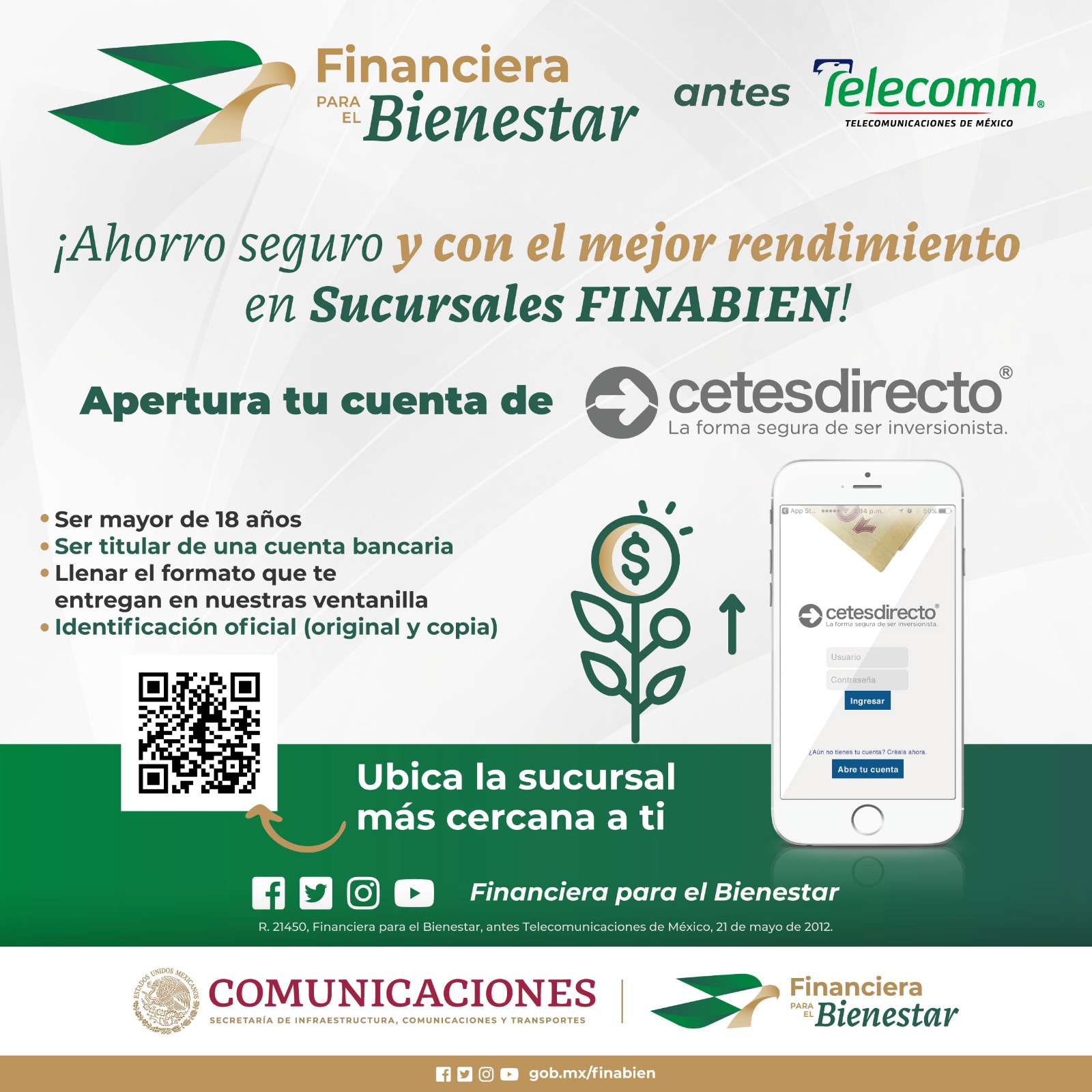 Finabien Extiende su Servicio de Cetesdirecto a 1,700 Sucursales en Todo México 1 Cetes 1