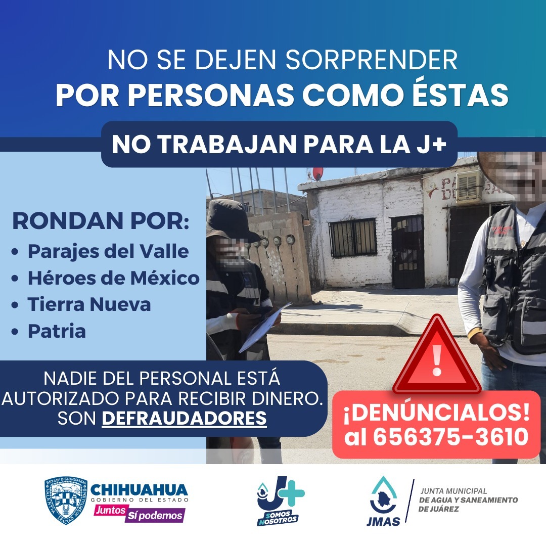 Alerta la J+ por defraudadores - ADN | A Diario Network