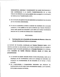 Impugna Marcelo Ebrard resultado de Interna de Morena 2 parte del documento entregado a 1