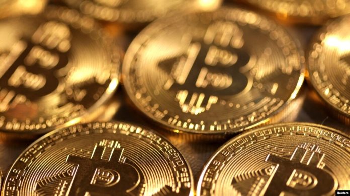 Representación de la criptomoneda bitcóin.