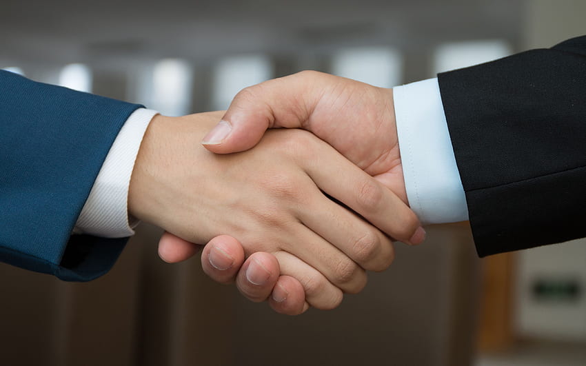 desktop wallpaper handshake business concepts conclusion of a deal hand