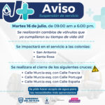 Hará J+ cambio de válvulas por lo que afectará el servicio en las colonias San Antonio y Santa Rosa 1 Imagen de WhatsApp 2024 07 15 a las 19.04.04 598bd1dd