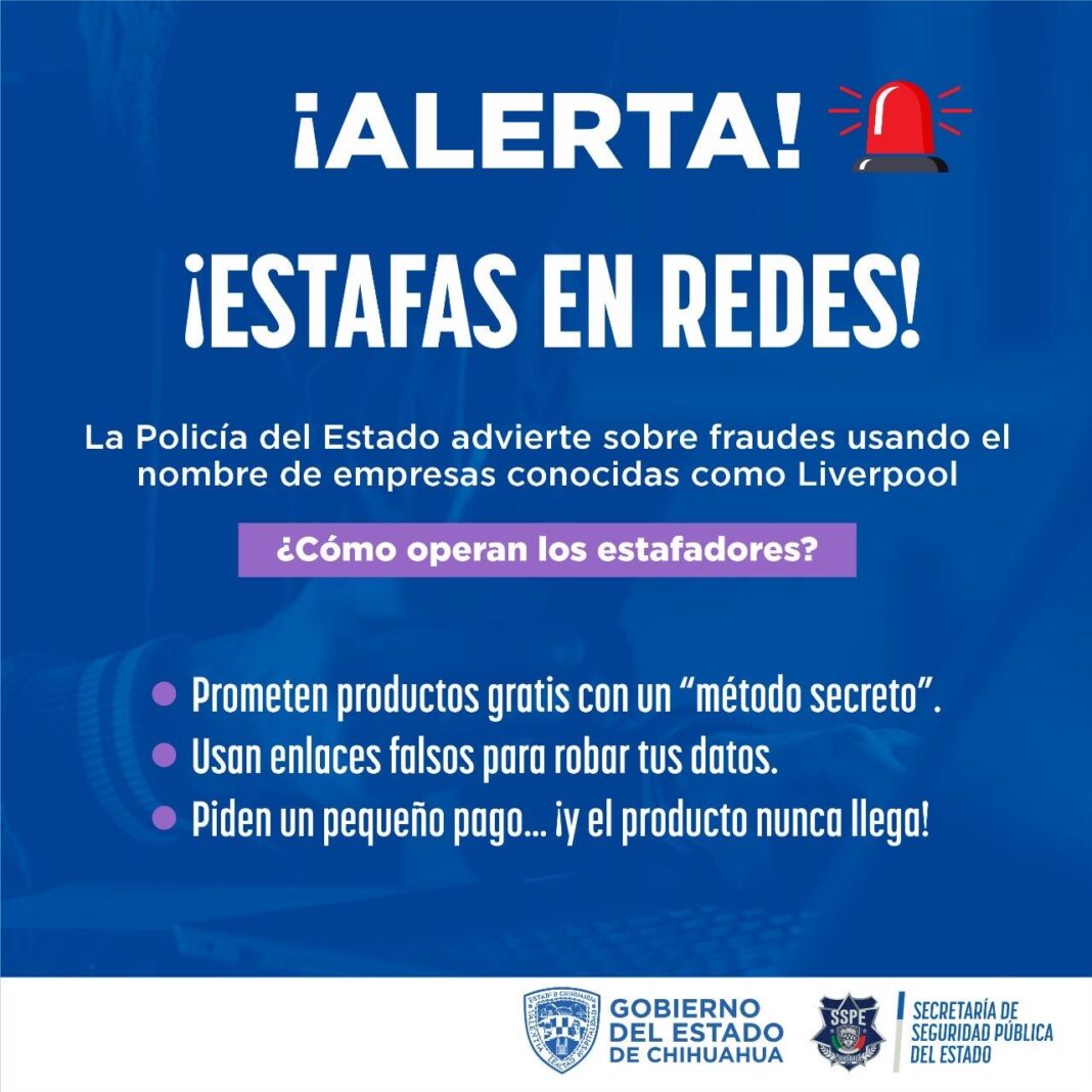 Alerta Policía del Estado sobre nueva modalidad de estafa en redes ...