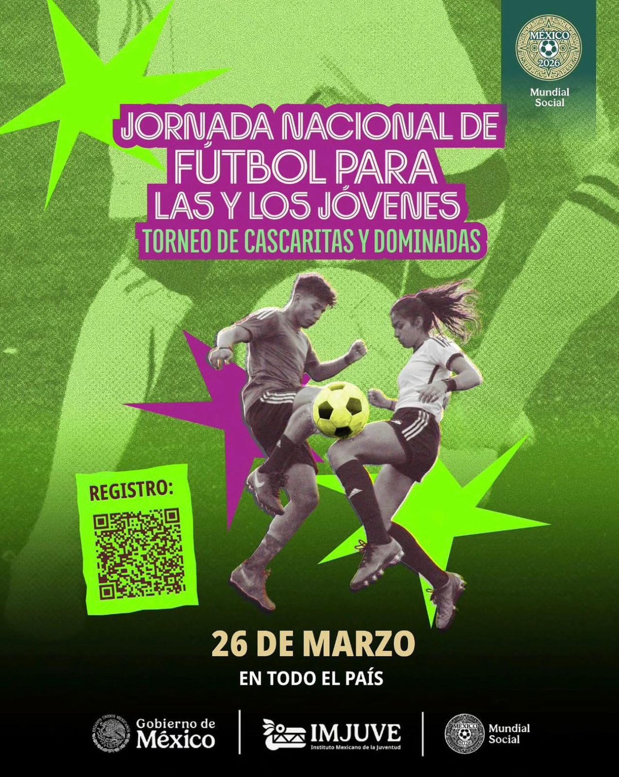 Convoca IMJUVE a jornada nacional de fútbol para jóvenes en todo el ...