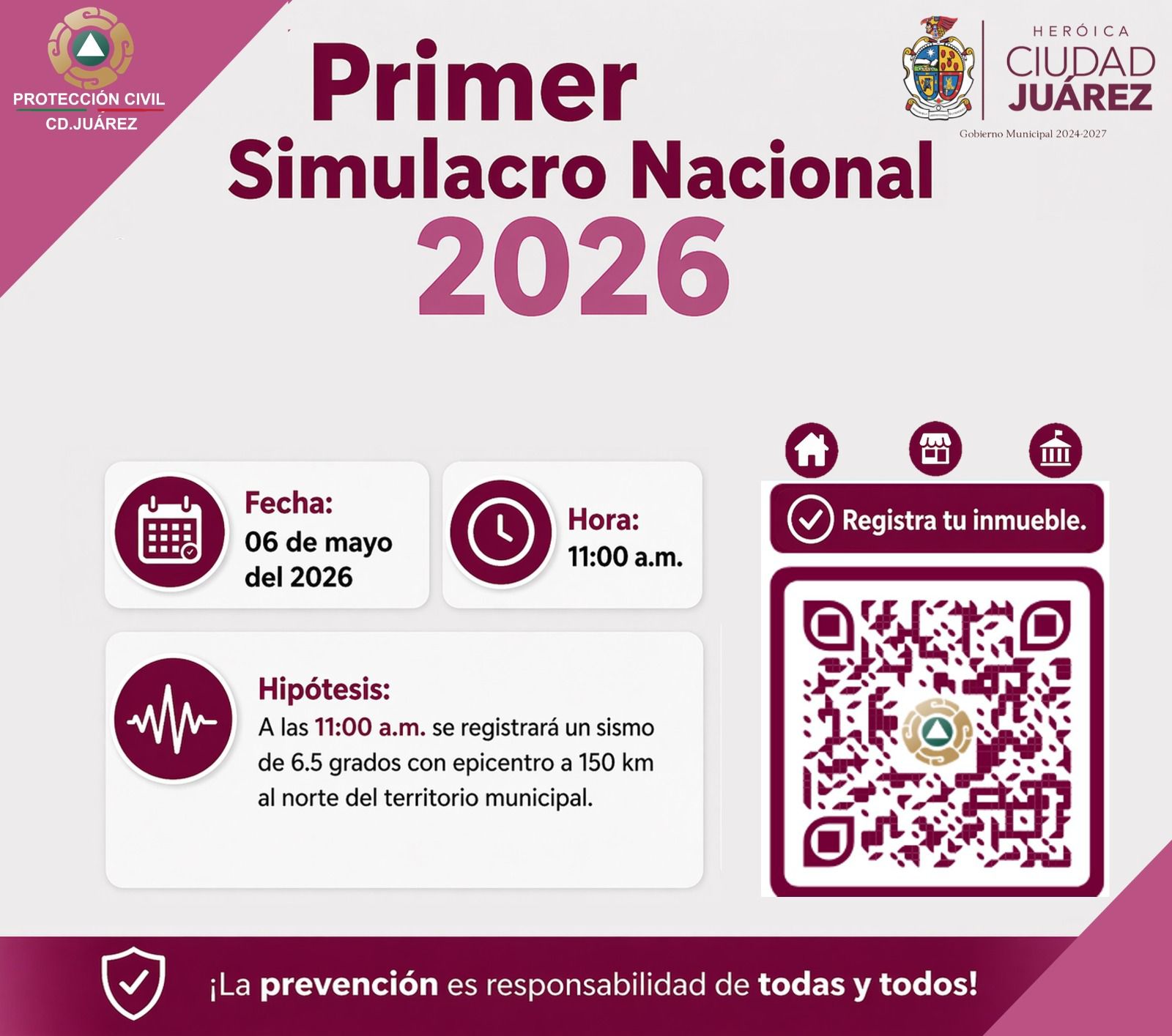 Invita Protección Civil a participar en el Primer Simulacro Nacional ...