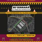 Anuncia Seguridad Vial cierres por trabajos en puente peatonal 1 6a625d23dbf75 6a625d23dbf76