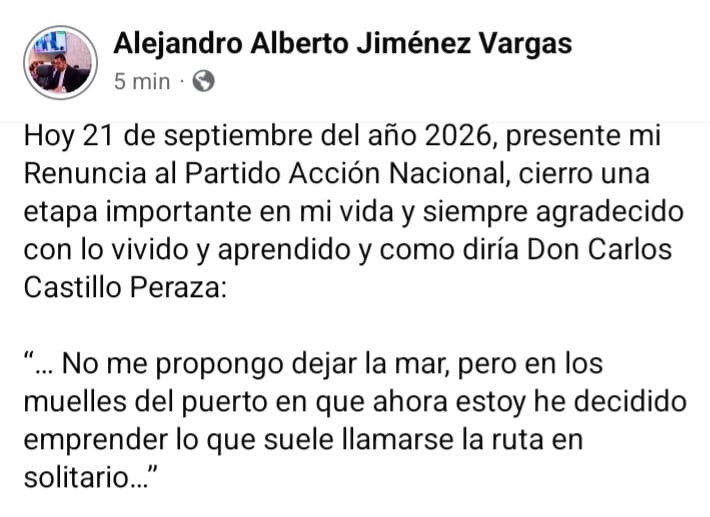 Renuncia Alejandro Jiménez al PAN tras polémica por asistir al informe de Sheinbaum 1 f1bbe8a7 73ca 4170 898c 51fab9521823