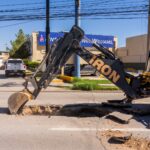 Atiende JMAS hundimiento en avenida Manuel J. Clouthier 5 5 1