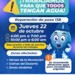 Suspenderá JMAS suministro de agua en dos colonias de Juárez por reparación del pozo 138 1 WhatsApp Image 2026 10 22 at 1.21.58 PM
