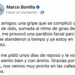 Suspende Marco Bonilla agenda por tres días tras presentar parálisis facial parcial 1 WhatsApp Image 2026 10 31 at 1.44.21 PM